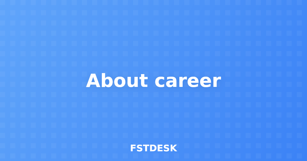About career