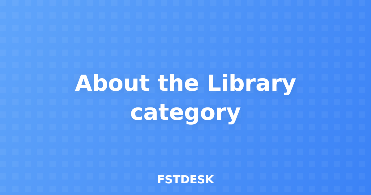 About the Library category