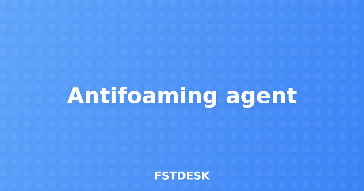 Antifoaming agent