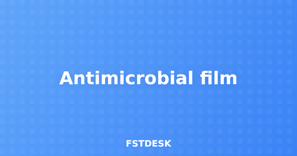 Antimicrobial film