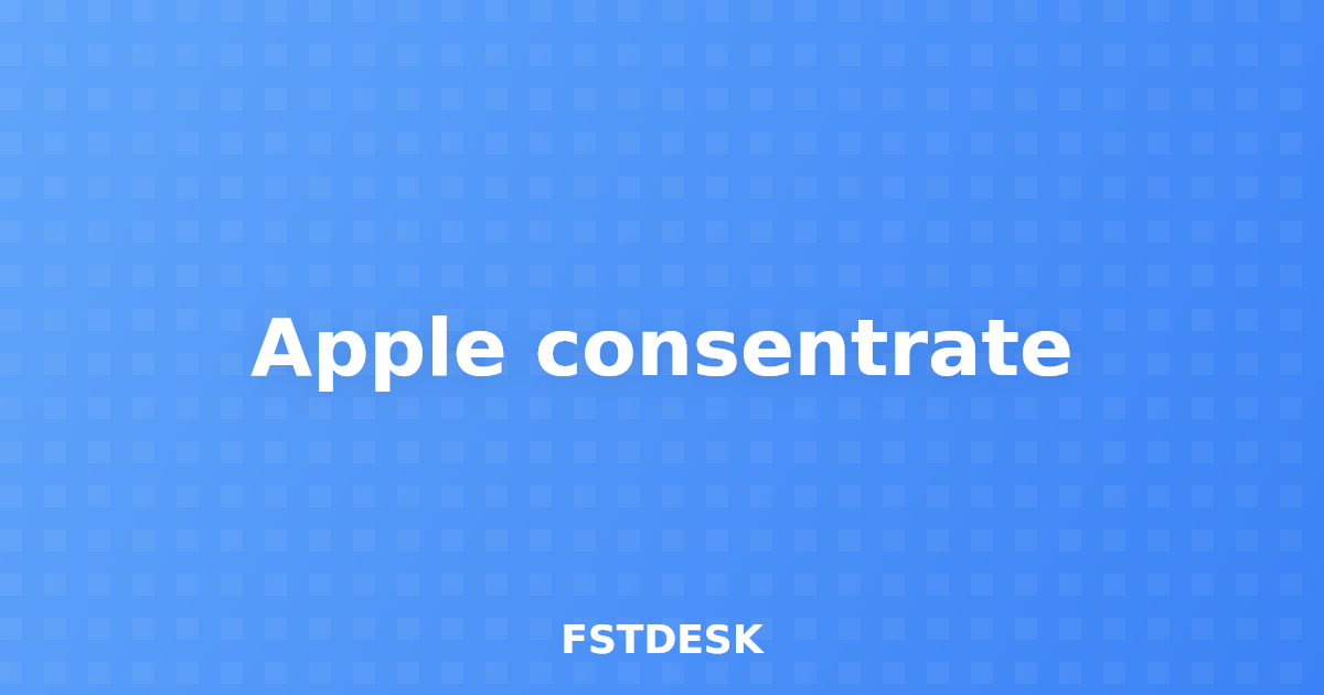 Apple consentrate