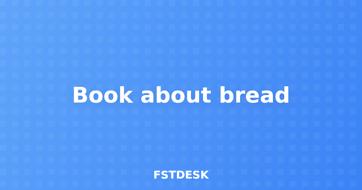 Book about bread