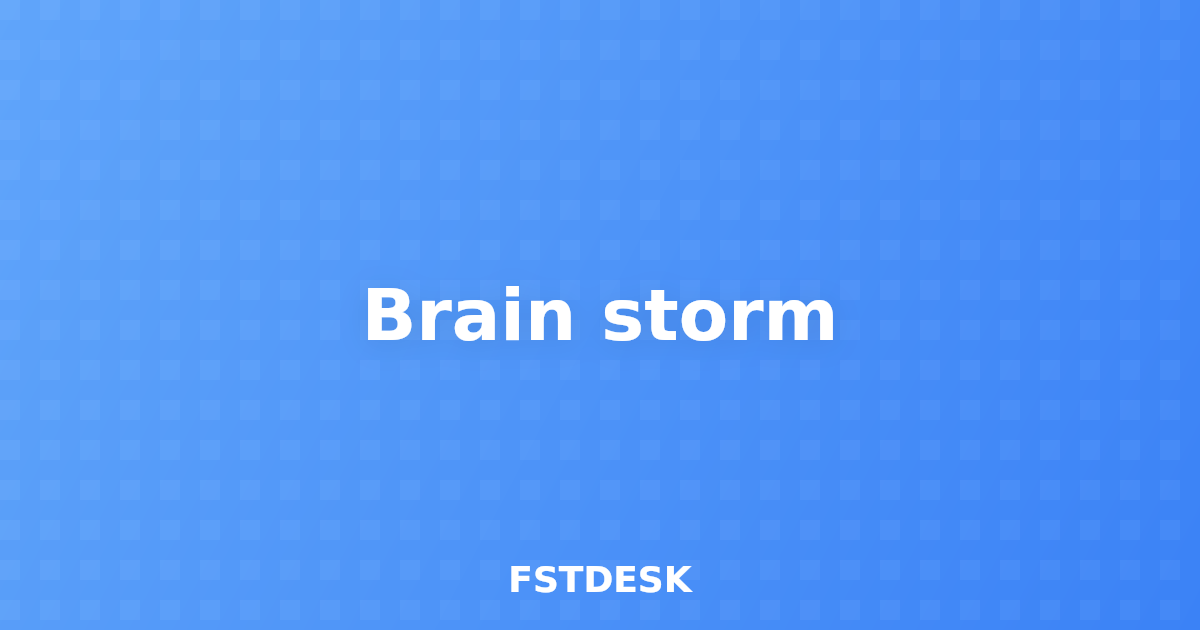Brain storm