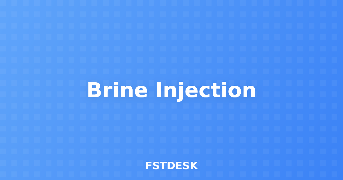 Brine Injection