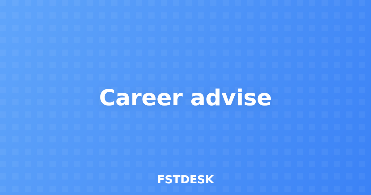 Career advise