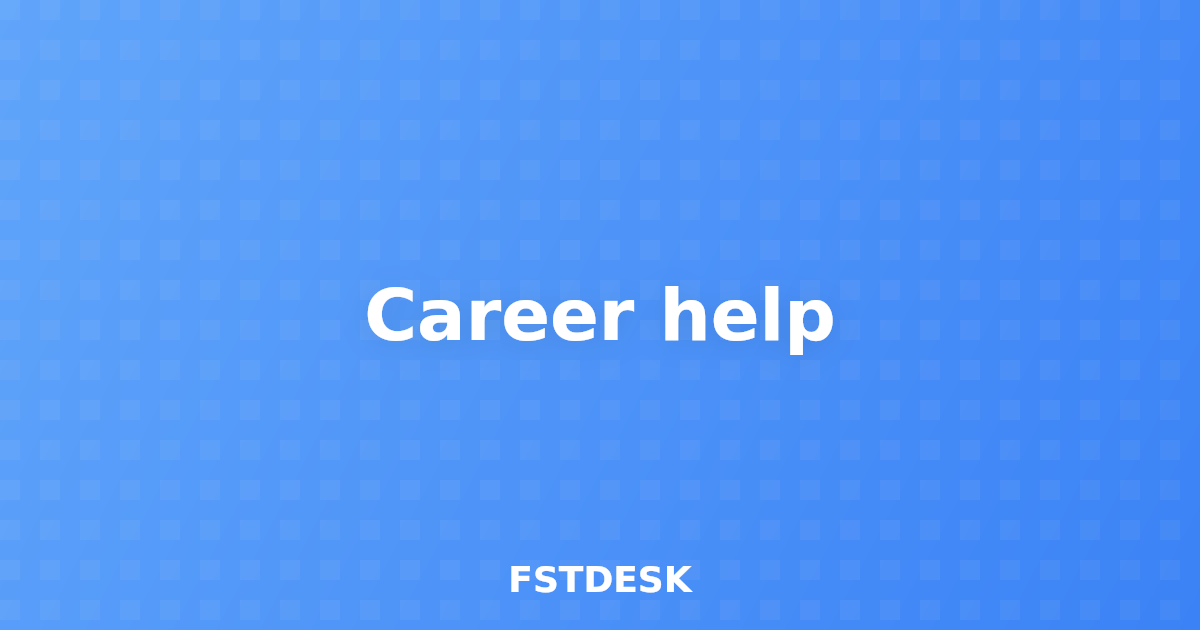 Career help