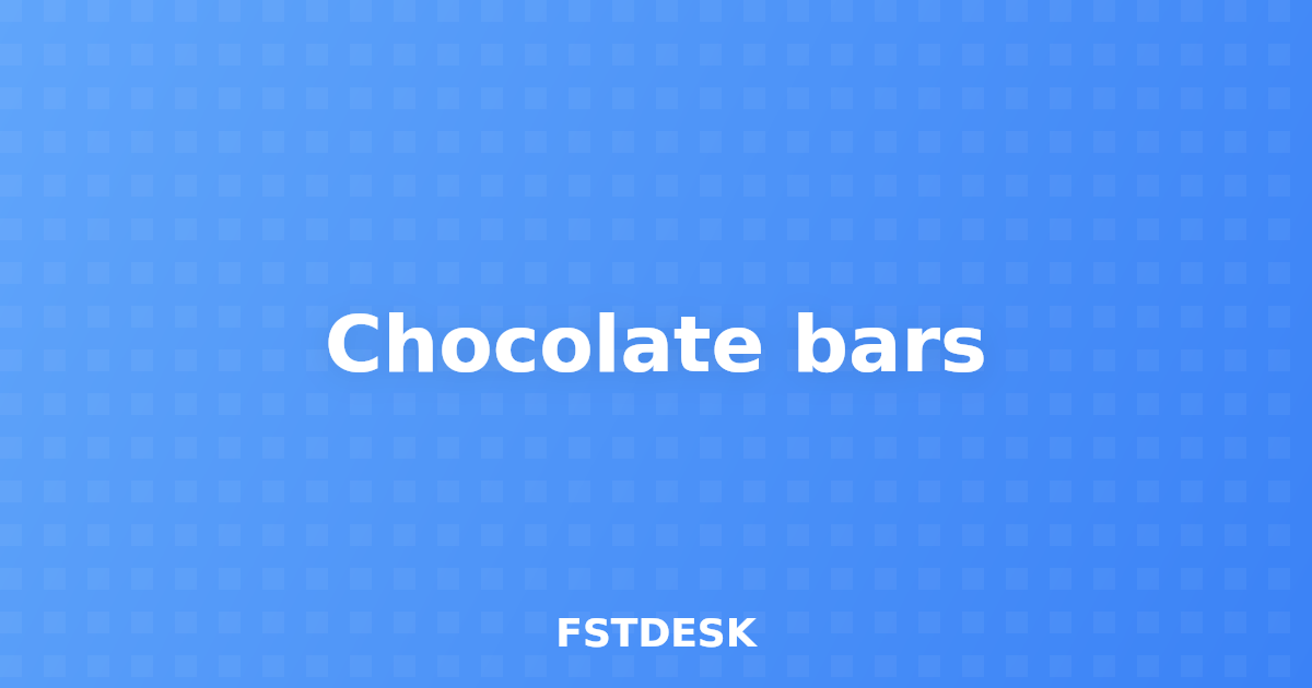 Chocolate bars