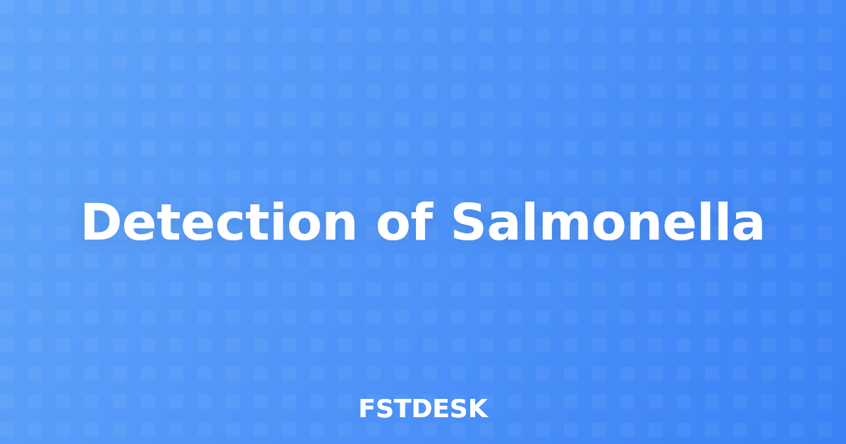 Detection of Salmonella