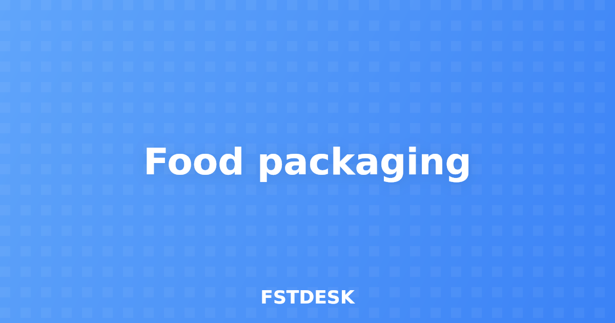 Food packaging