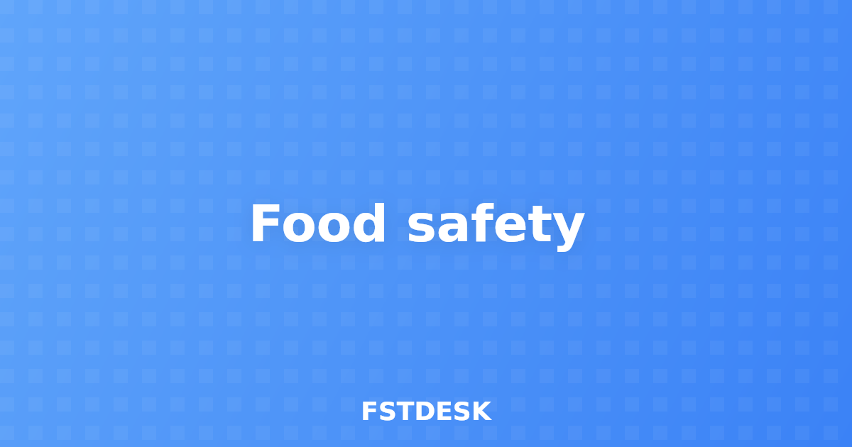 Food safety 