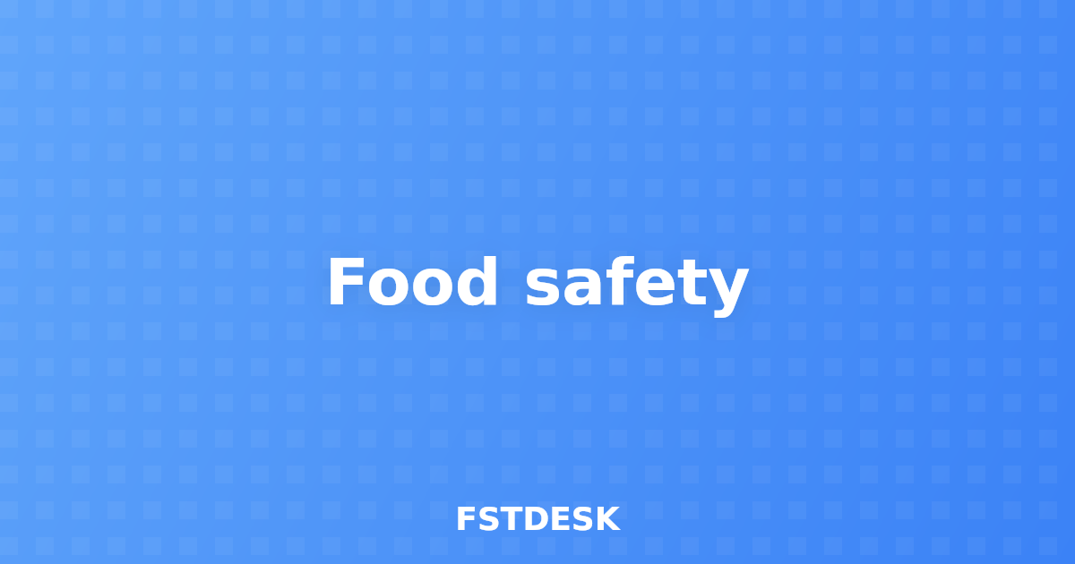 Food safety