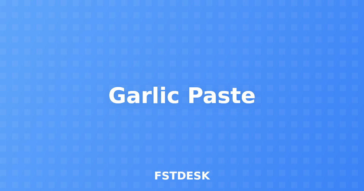 Garlic Paste