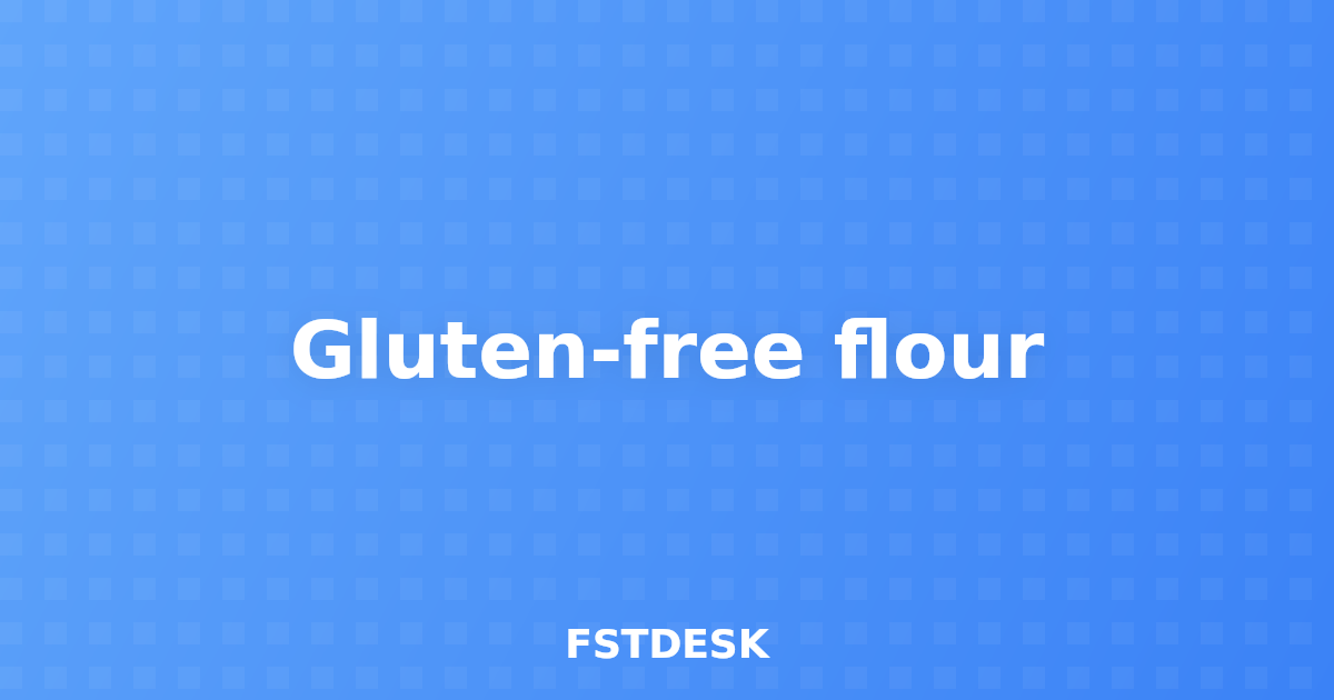Gluten-free flour
