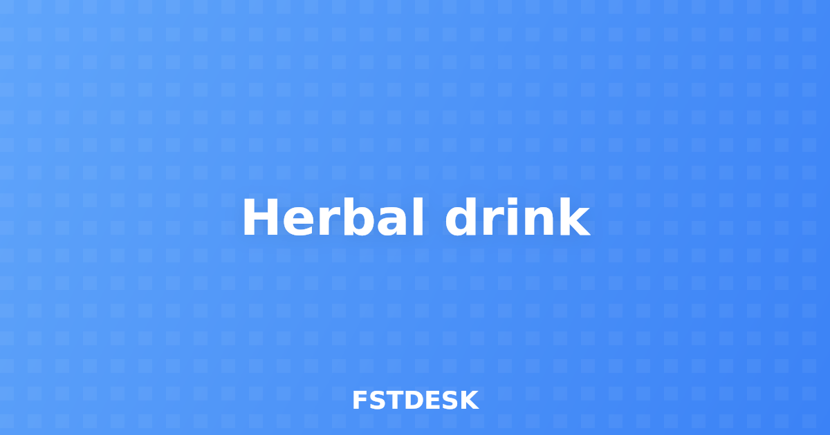 Herbal drink
