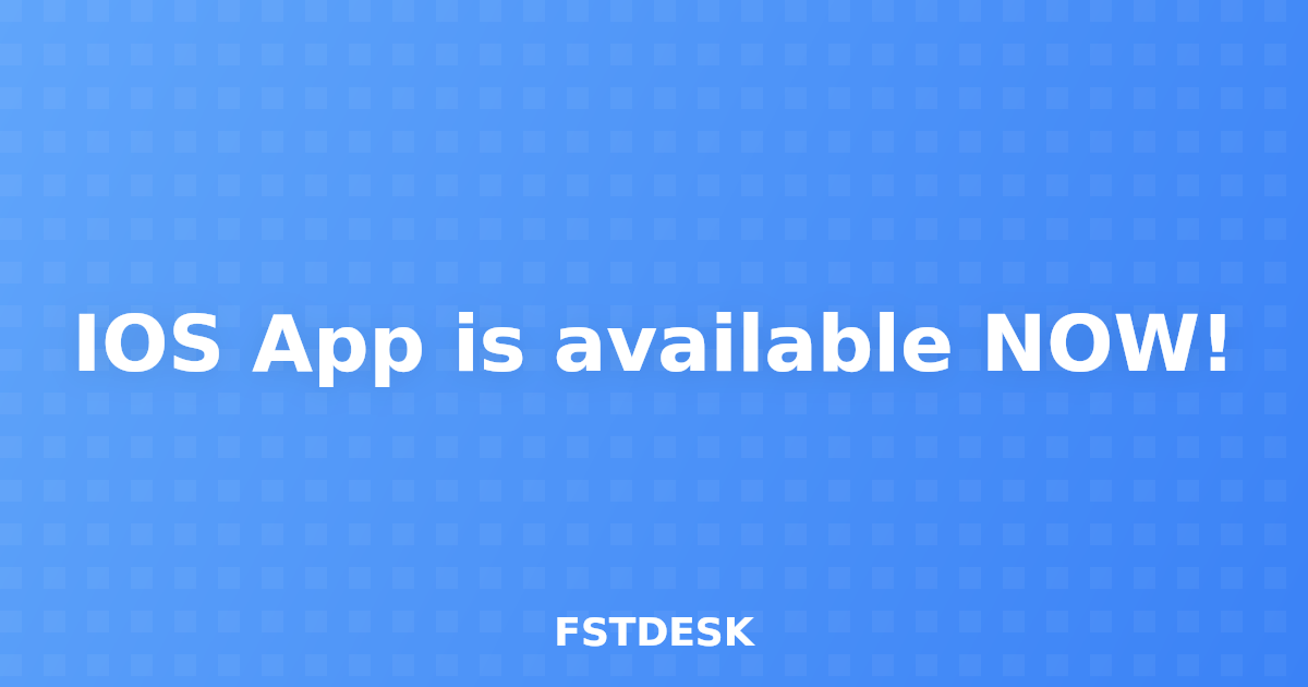 IOS App is available NOW!