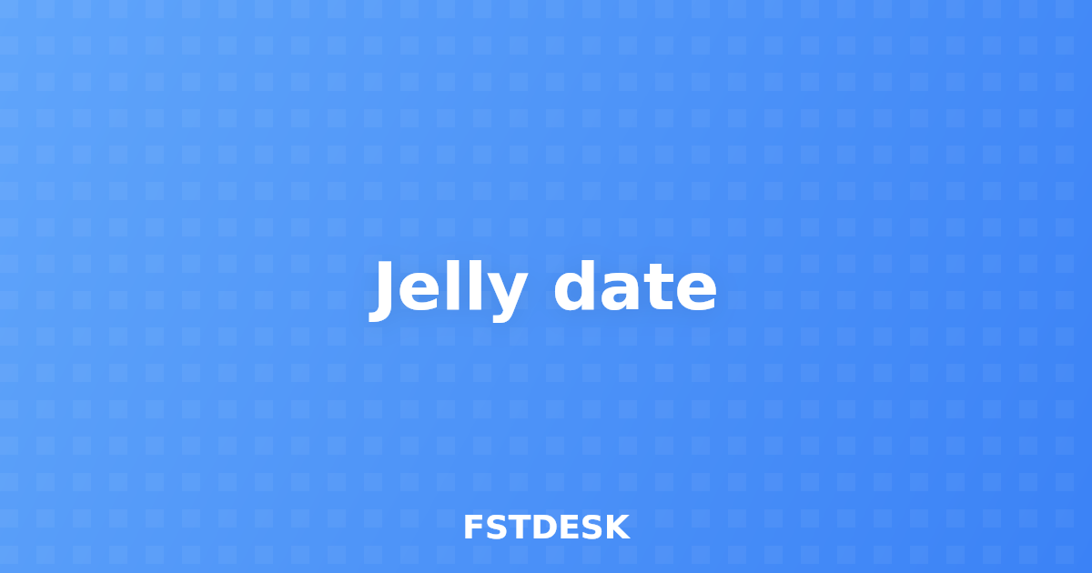 Jelly date