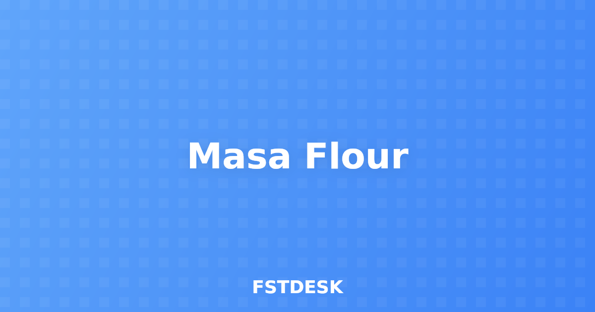 Masa Flour