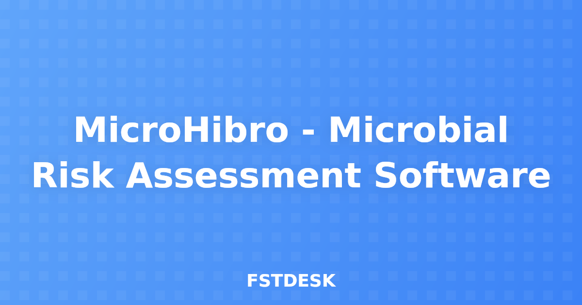 MicroHibro - Microbial Risk Assessment Software