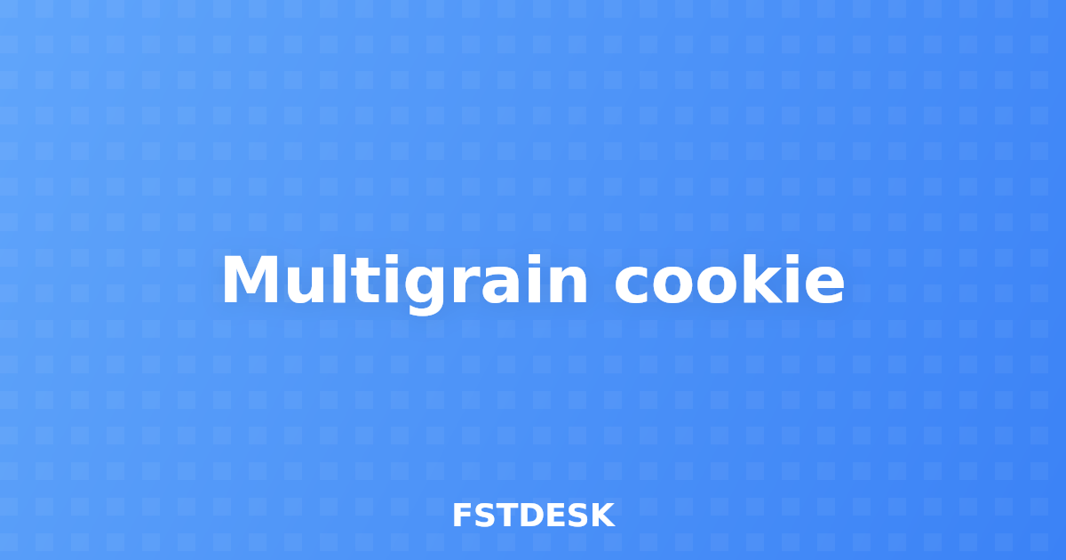 Multigrain cookie
