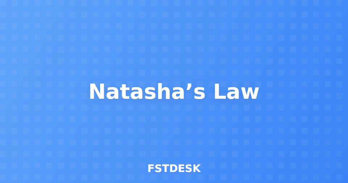Natasha’s Law