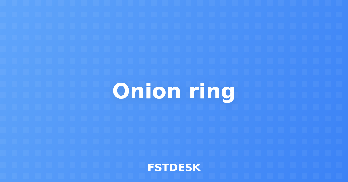Onion ring