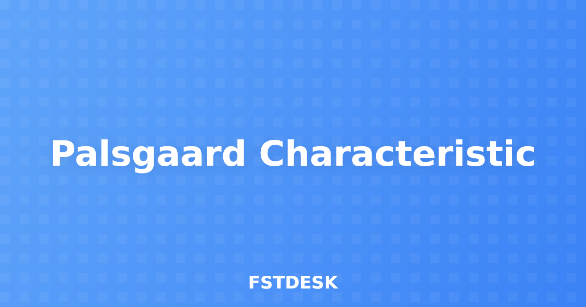 Palsgaard Characteristic