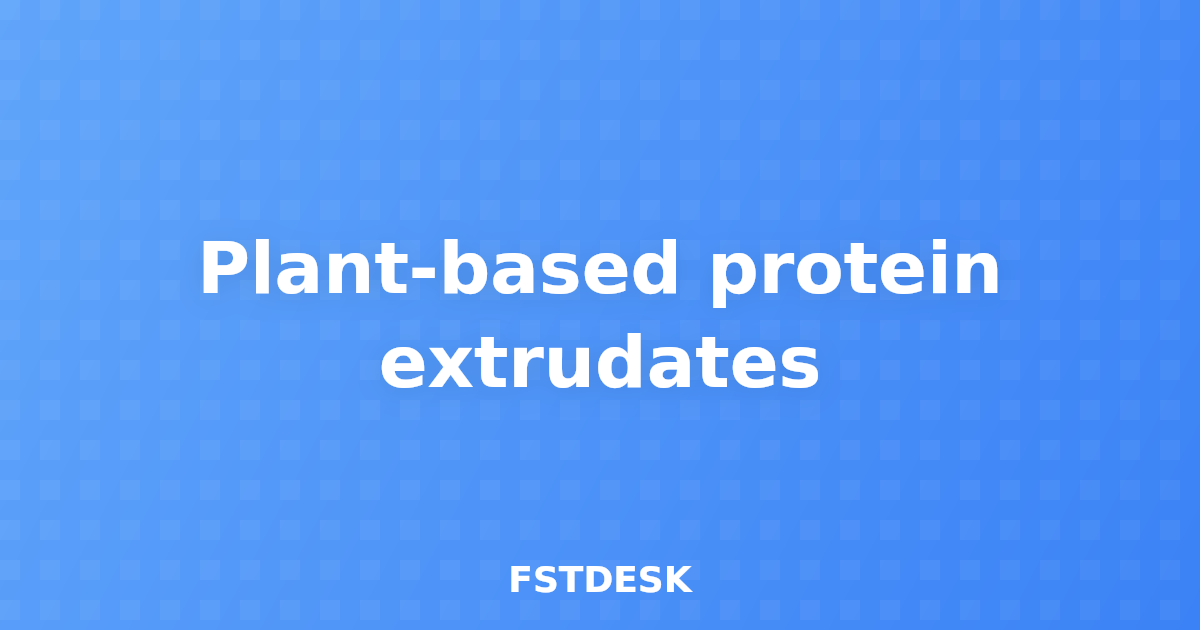 Plant-based protein extrudates