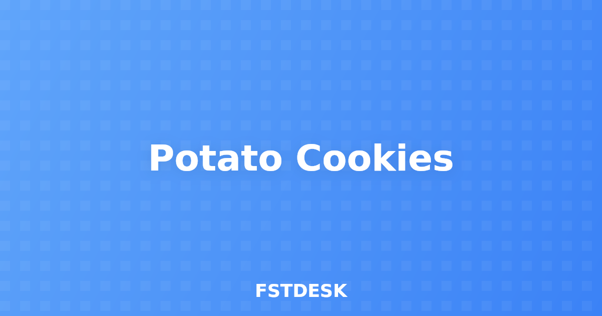 Potato Cookies