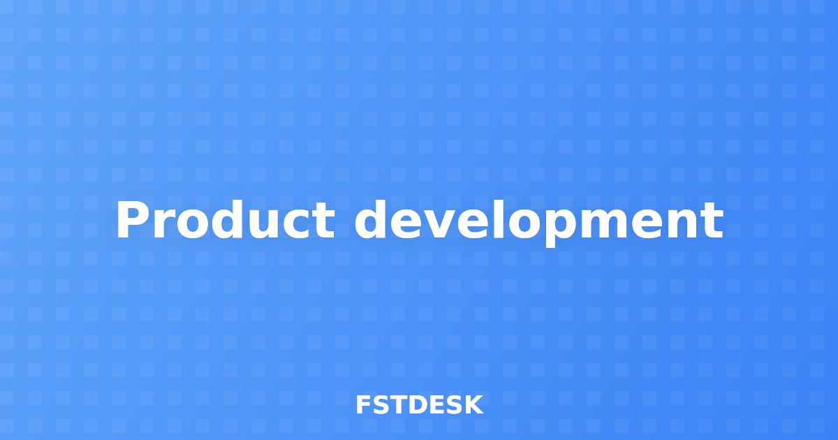 Product development
