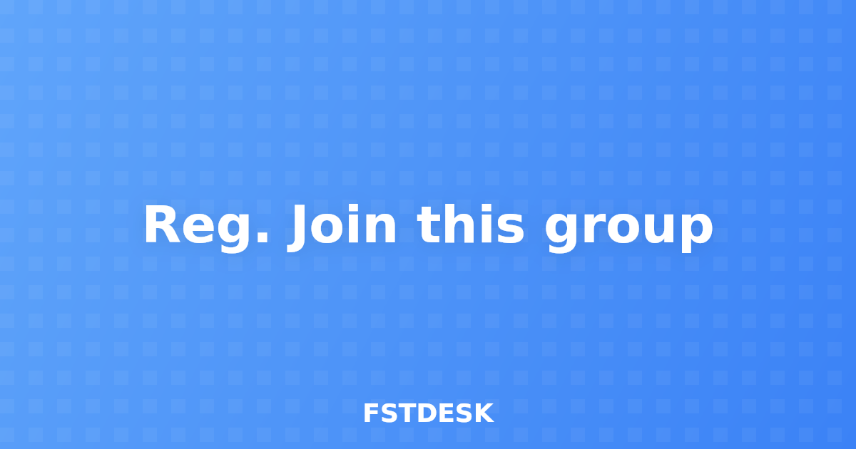 Reg. Join this group