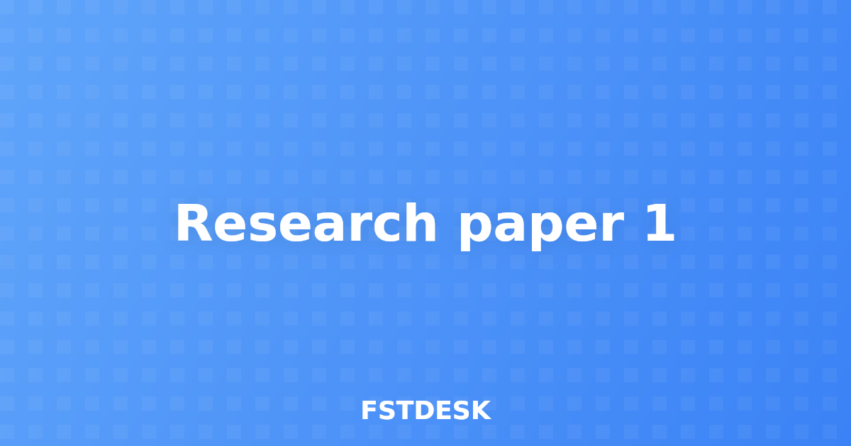 Research paper 1
