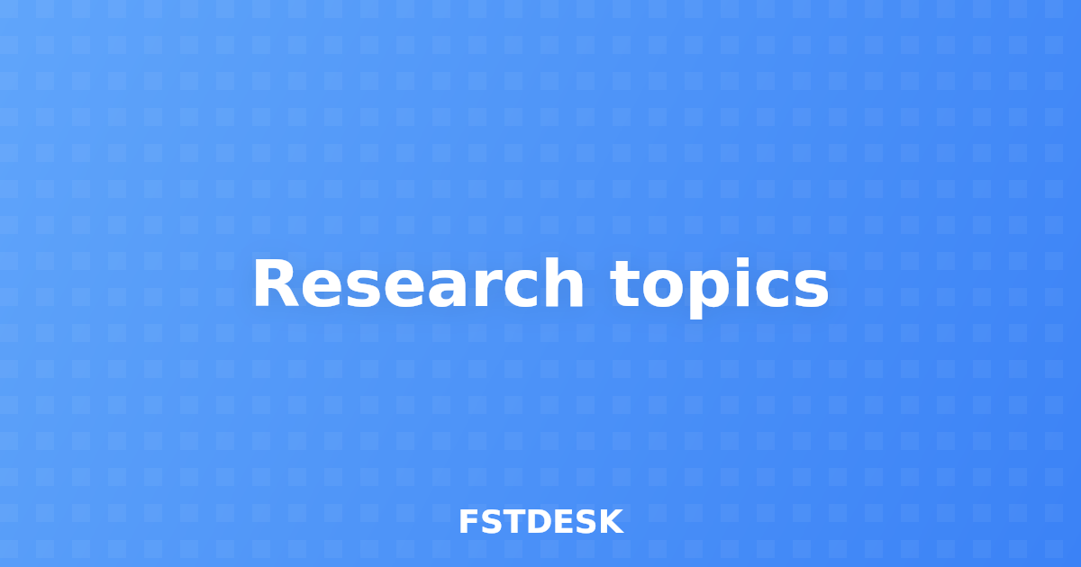 Research topics