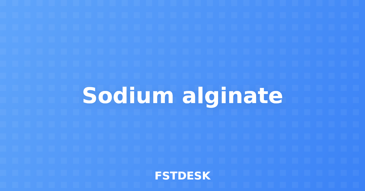 Sodium alginate