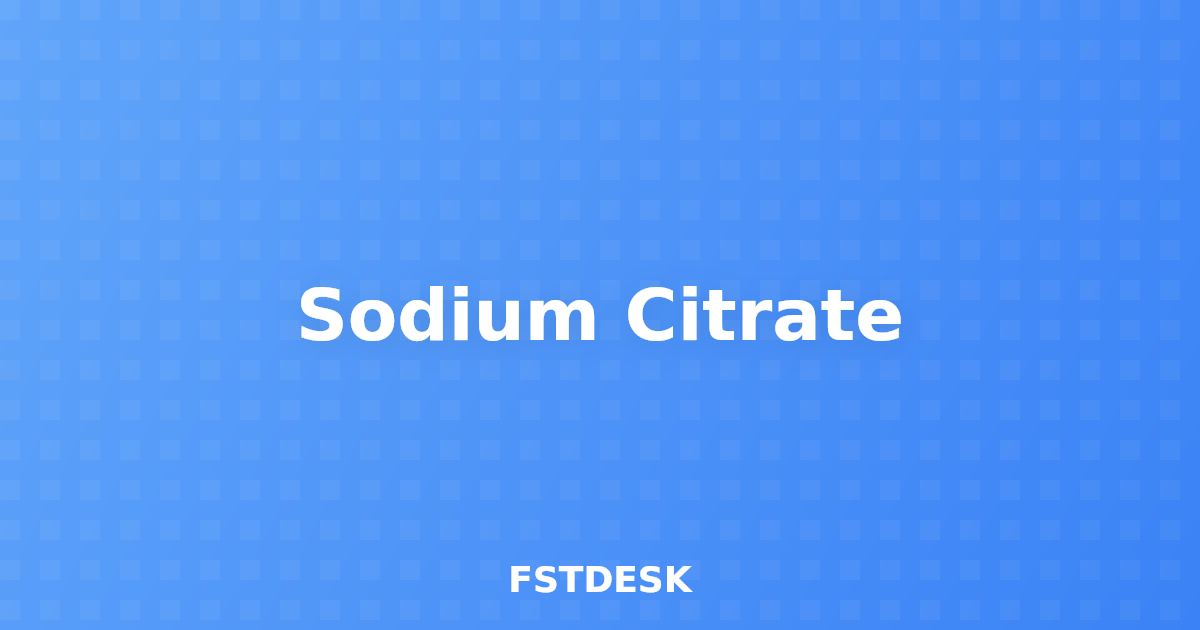 Sodium Citrate