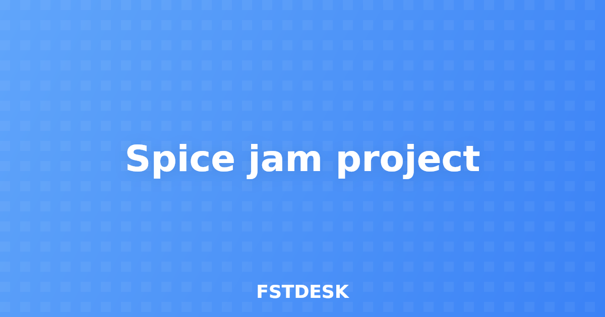 Spice jam project
