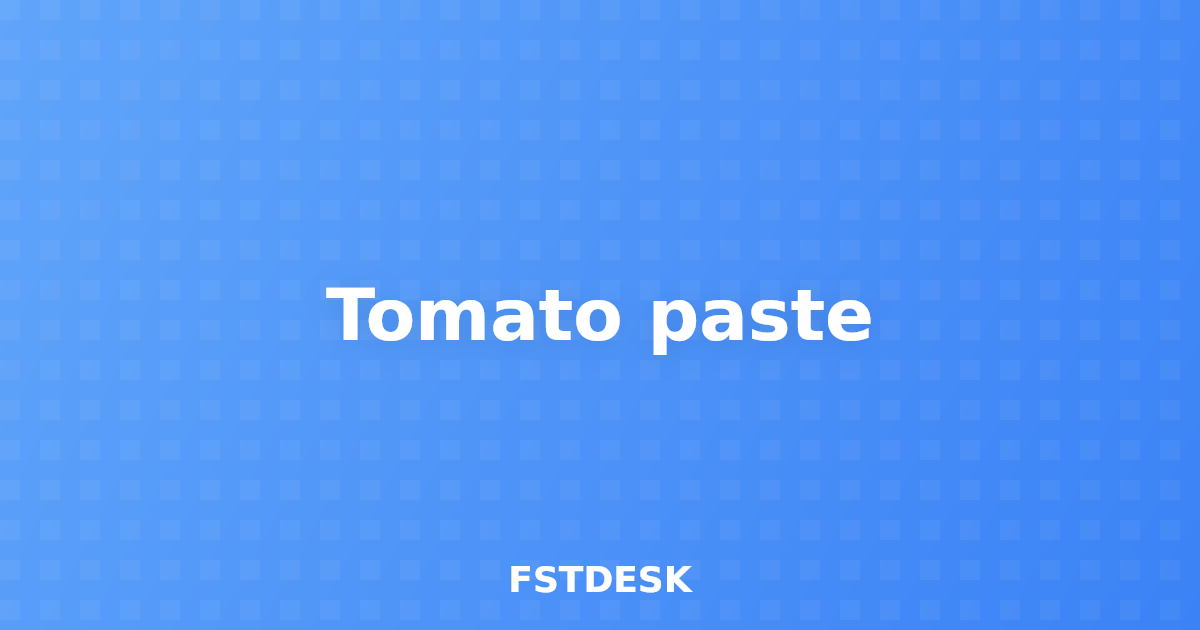 Tomato paste
