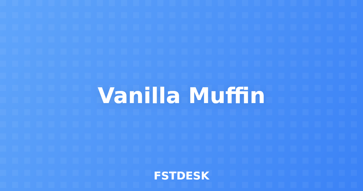 Vanilla Muffin
