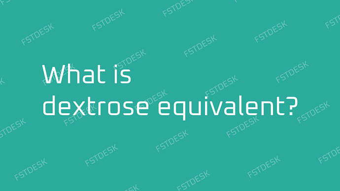 What is dextrose equivalent