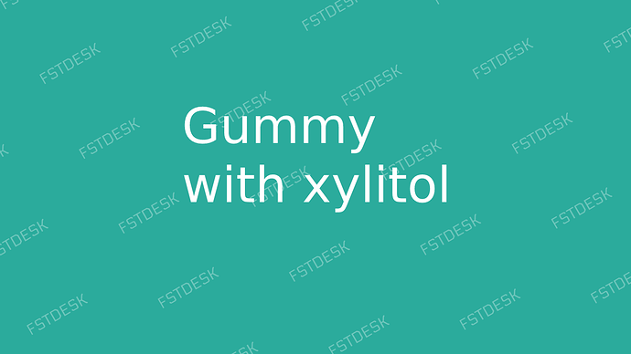 Gummy with xylitol