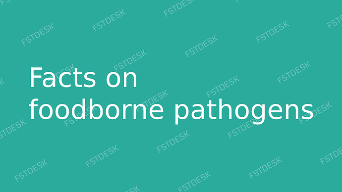 Facts on foodborne pathogens