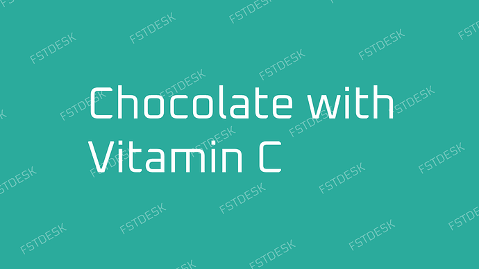 Chocolate with vitamin C