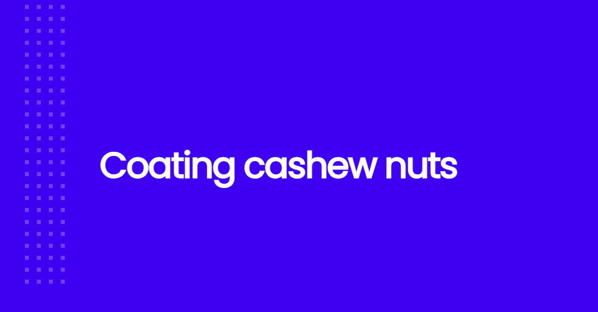 Coating cashew nuts