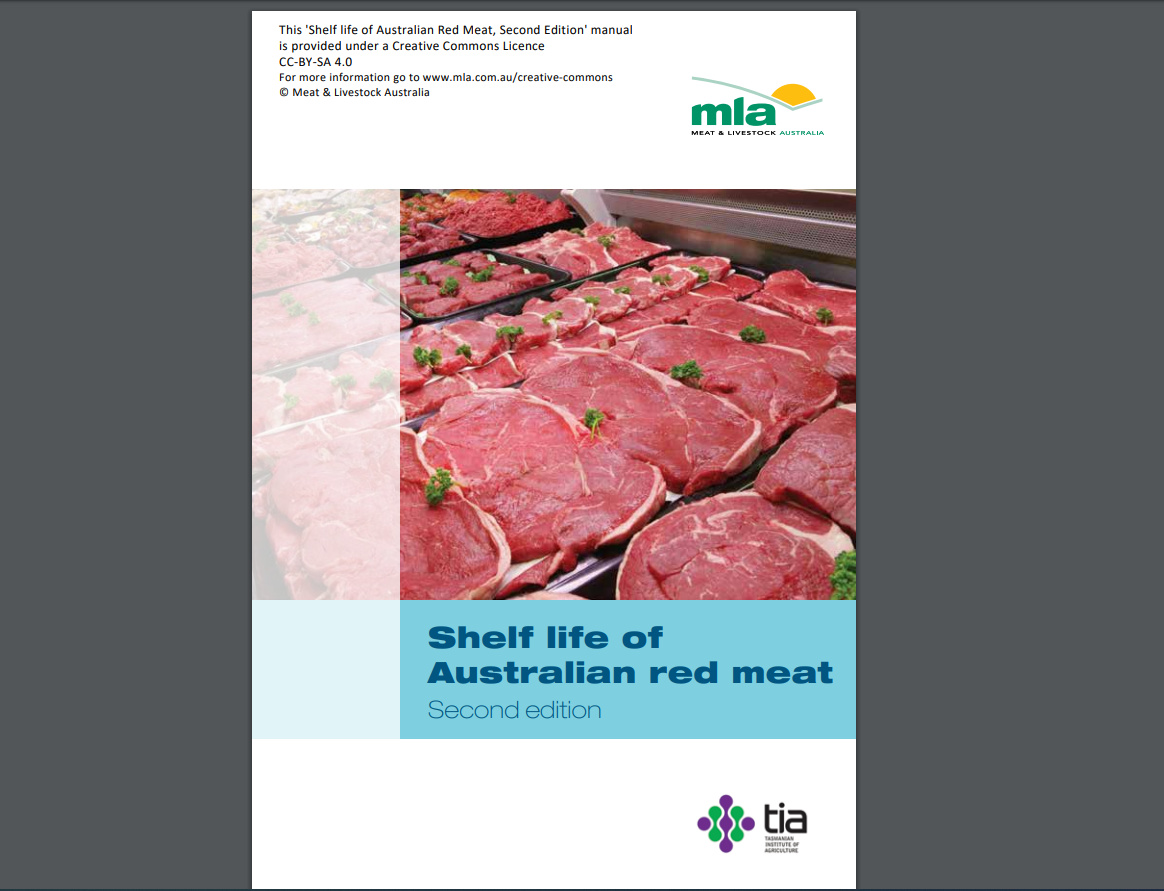 Shelf life of Australian red meat