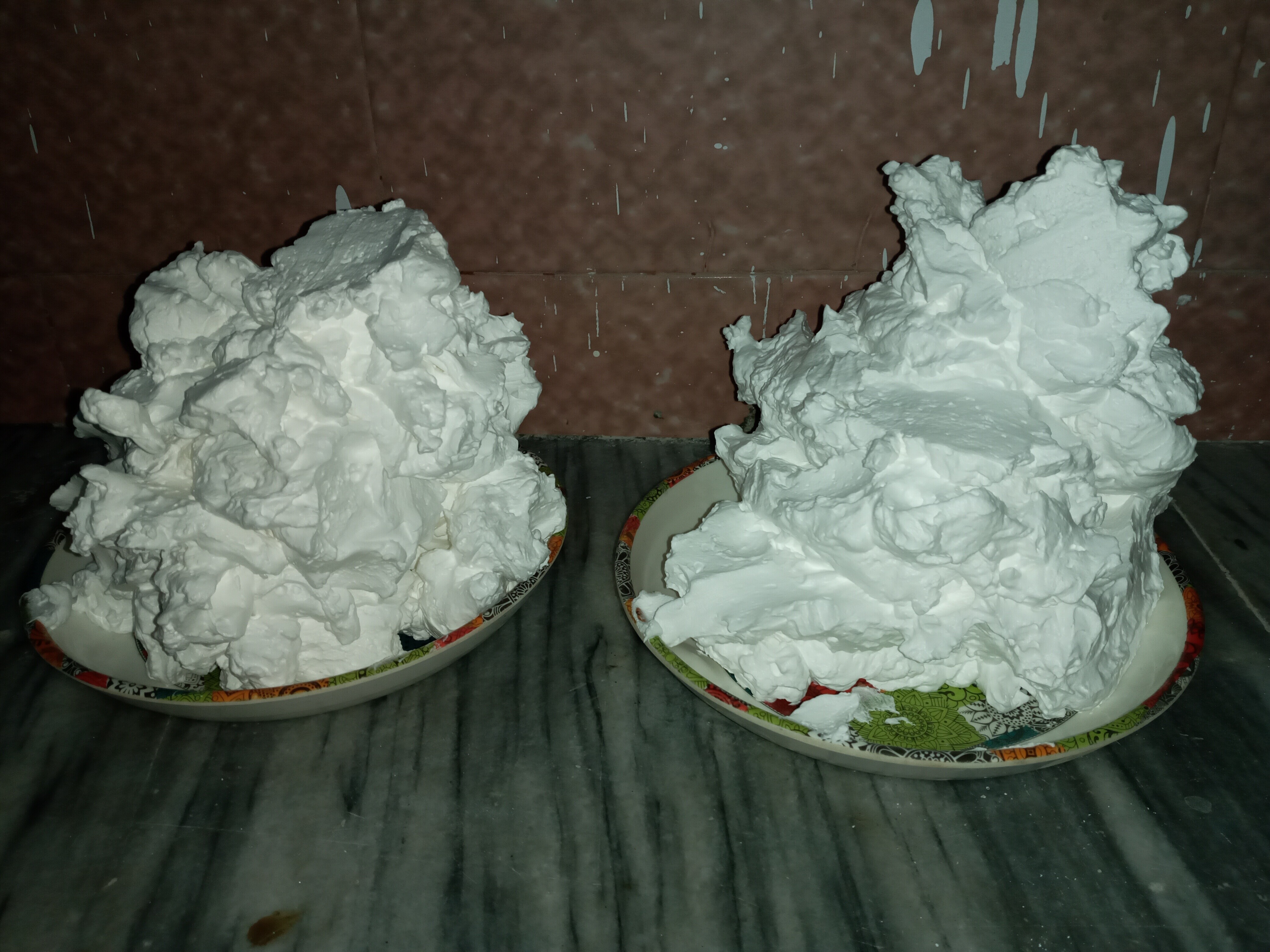 Cracks on Whipping Cream